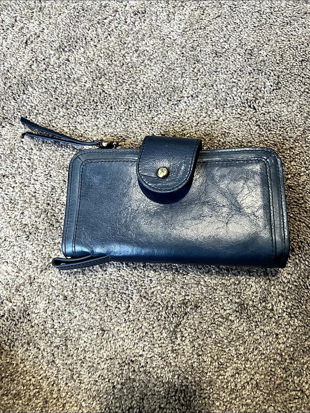 HOBO Blue Wristlet Wallet